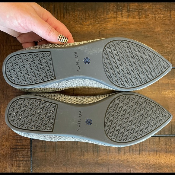 🎉HP🎉 ROTHY’S Taupe Heather Point, Retired 🦄, size 9 - Picture 6 of 9